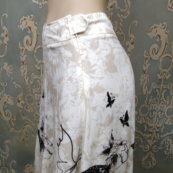 Soft Surroundings Butterfly Print Maxi Full Skirt - Picture 5 of 8